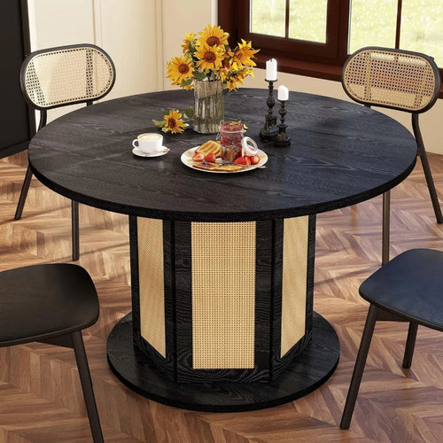 Cairo Rattan Round Dining Table | Stylish & Durable | Anciennevi