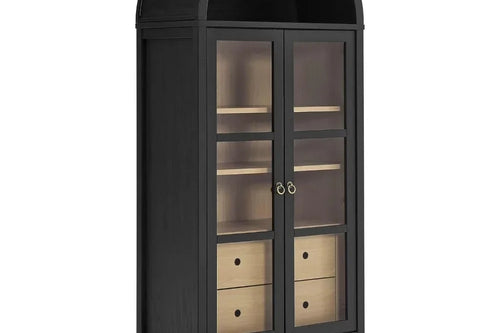 Modern Farmhouse 71" Tall Arched Storage Cabinet | Anciennevi