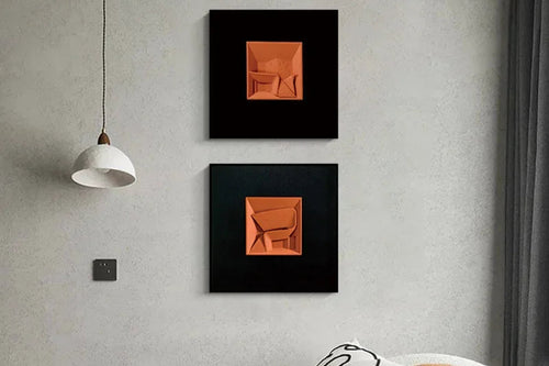 3D Relief Wall Hanging Ornament – Modern Wooden Art – Anciennevi