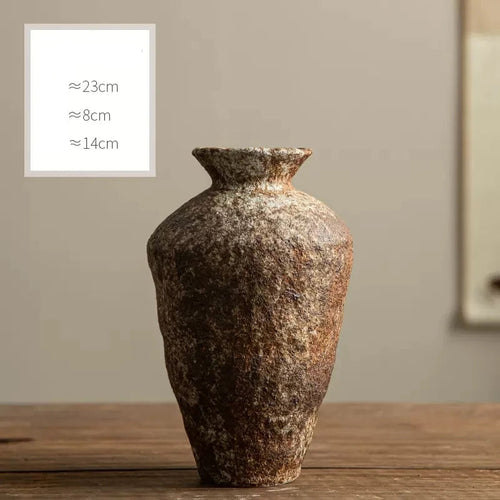 Large Retro Porcelain Vase | Coarse Pottery for Home Décor | Anciennevi
