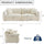 Oversized Cloud Couch Loveseat | Fabric & Metal Legs | Anciennevi