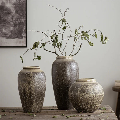 Ceres Japanese Ceramic Vase | Elegant Vase for Living Room | Anciennevi