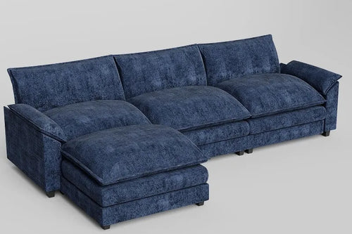 Modular Sectional Sofa with Reversible Ottoman | Anciennevi