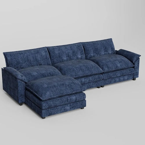 Modular Sectional Sofa with Reversible Ottoman | Anciennevi