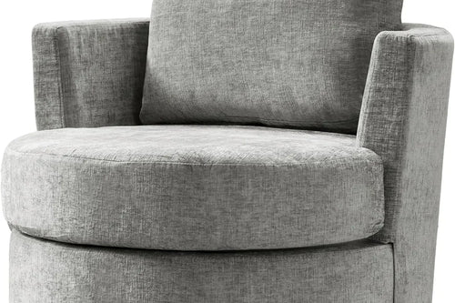 2 Units Swivel Barrel Chair | Modern Chenille 360° Accent Chair | Anciennevi