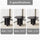 30'' Black Round Dining Table | Small Kitchen Table | Anciennevi