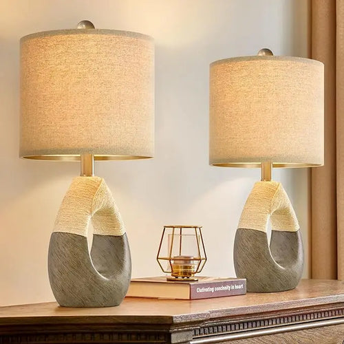 Haven Boho Table Lamps Set of 2 | Living Room & Bedroom | Anciennevi