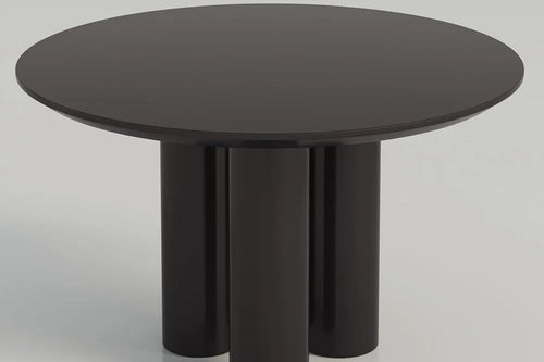 30'' Black Round Dining Table | Small Kitchen Table | Anciennevi