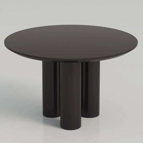 30'' Black Round Dining Table | Small Kitchen Table | Anciennevi