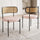 Set of 2 Mid-Century Dining Chairs with Rattan Back | Anciennevi
