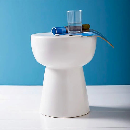 Nordic Creative Small Round Bedside Table | Movable Modern Design | Anciennevi
