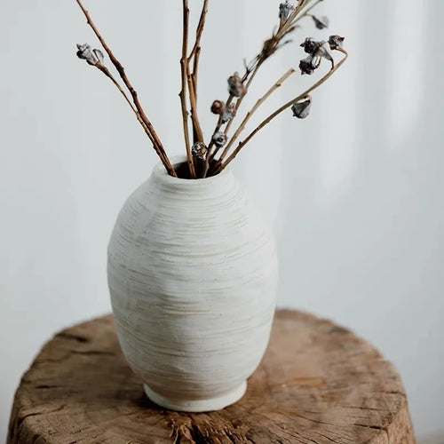 Nova Bloom Ceramic Vase | Handmade Vase for Minimalist Decor | Anciennevi