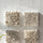 Handmade Pleated Petal Ceramic Wall Ornament – Square Home Decor – Anciennevi
