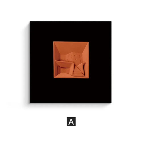 3D Relief Wall Hanging Ornament – Modern Wooden Art – Anciennevi
