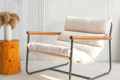 Boucle Arm Chair | Modern Accent Chair for Living Room | Anciennevi