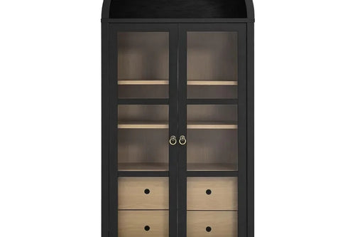 Modern Farmhouse 71" Tall Arched Storage Cabinet | Anciennevi
