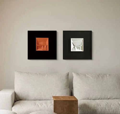3D Relief Wall Hanging Ornament – Modern Wooden Art – Anciennevi