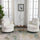 2 Units Swivel Barrel Chair | Modern Chenille 360° Accent Chair | Anciennevi