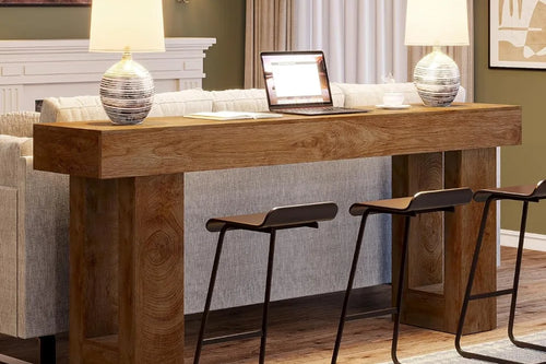 Farmhouse Console Table – Wooden Sofa Table – Anciennevi