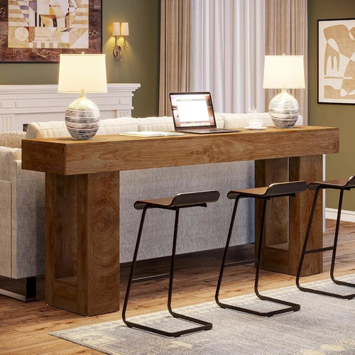 Farmhouse Console Table – Wooden Sofa Table – Anciennevi