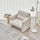 Cuddle Lamb Fabric Loveseat | Cozy Minimalist Sofa | Anciennevi