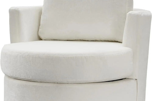 2 Units Swivel Barrel Chair | Modern Chenille 360° Accent Chair | Anciennevi