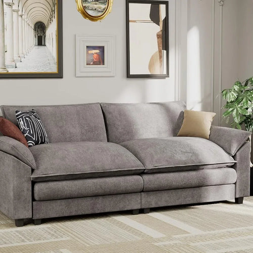 79” Modular Oversized Sectional Sofa | Deep Seat Loveseat | Anciennevi