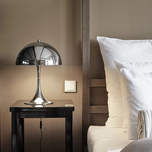 Vintage Mushroom Table Lamp - Minimalist Bedside Light - Anciennevi