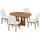 5-Piece Extendable Dining Table Set with Removable Leaf | Anciennevi