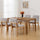 Farmhouse Mid Century Linen Dining Chairs Set of 4 | Anciennevi