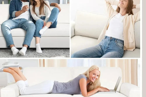 Modern Chenille Loveseat Sofa | Plush Living Room Couch | Anciennevi