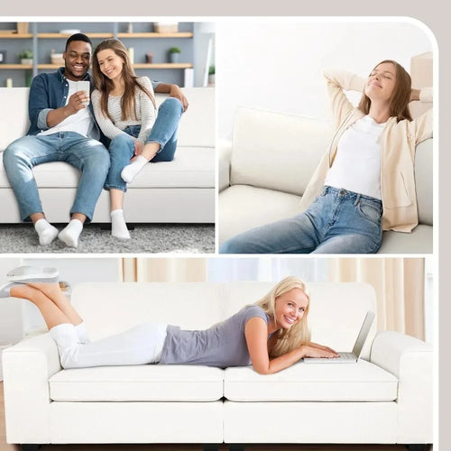 Modern Chenille Loveseat Sofa | Plush Living Room Couch | Anciennevi