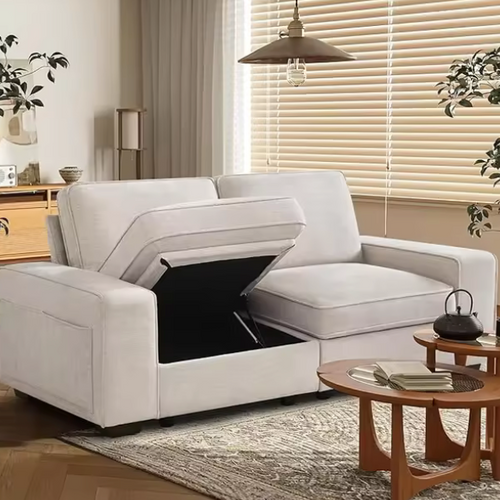 Camille Twins Comfy Storage Ottomans | Living Room Storage | Anciennevi