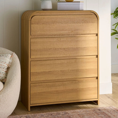 4-Drawer Living Room Cabinet with Metal Slide Online | Anciennevi