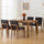 Farmhouse Mid Century Linen Dining Chairs Set of 4 | Anciennevi