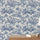 Toile Navy Wallpaper – Ancient Warriors & Elephant Engraved Forest Style Print – Anciennevi