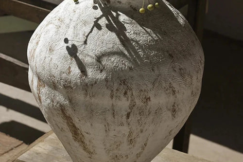 Koi Rough Pottery Jar Handmade | Unique Pottery Decor | Anciennevi