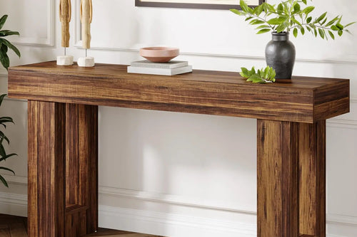 Farmhouse Console Table – Wooden Sofa Table – Anciennevi