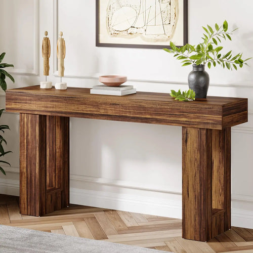 Farmhouse Console Table – Wooden Sofa Table – Anciennevi