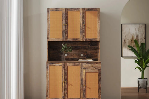 70.87" Tall Wardrobe & Kitchen Cabinet with 6 | Storage Cabinet | Anciennevi