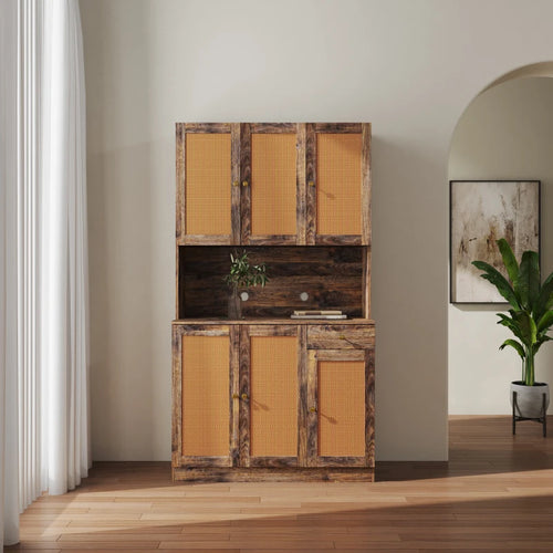 70.87" Tall Wardrobe & Kitchen Cabinet with 6 | Storage Cabinet | Anciennevi