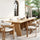 Modern Dining Table for 6 | Brown Wooden Rectangular Table | Anciennevi