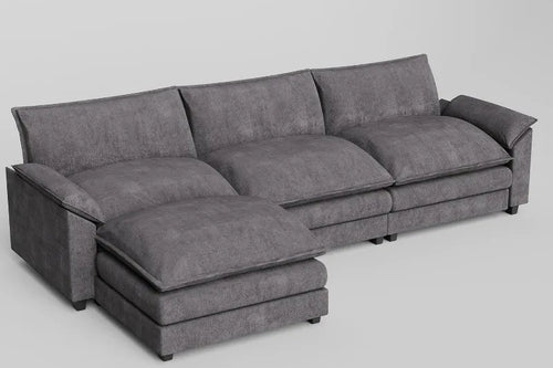 Modular Sectional Sofa with Reversible Ottoman | Anciennevi