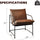 Sling Accent Arm Chair Set of 2 | Stylish & Cozy Seating | Anciennevi