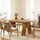 Modern Dining Table for 6 | Brown Wooden Rectangular Table | Anciennevi