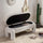 Sherpa Storage Ottoman Bench | Modern Entryway Bench | Anciennevi