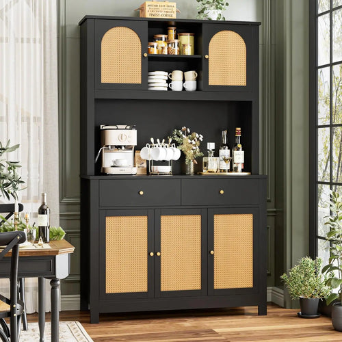 71" Rattan Sideboard Cabinet | Kitchen Storage | Anciennevi