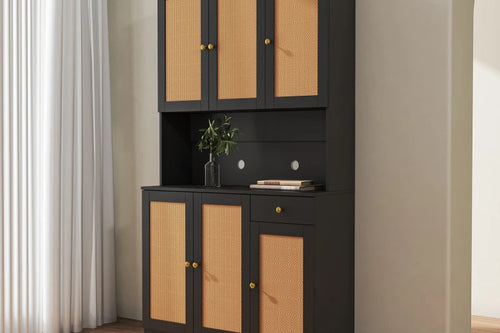 70.87" Tall Wardrobe & Kitchen Cabinet with 6 | Storage Cabinet | Anciennevi