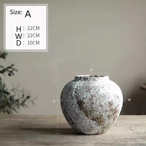 Jingdezhen Wabi-sabi Ceramic Vase | Home Decor | Anciennevi