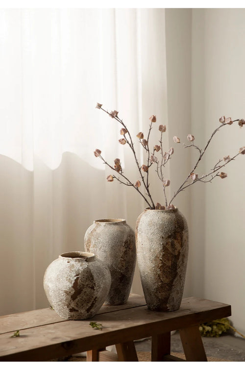 Jingdezhen Wabi-sabi Ceramic Vase | Home Decor | Anciennevi